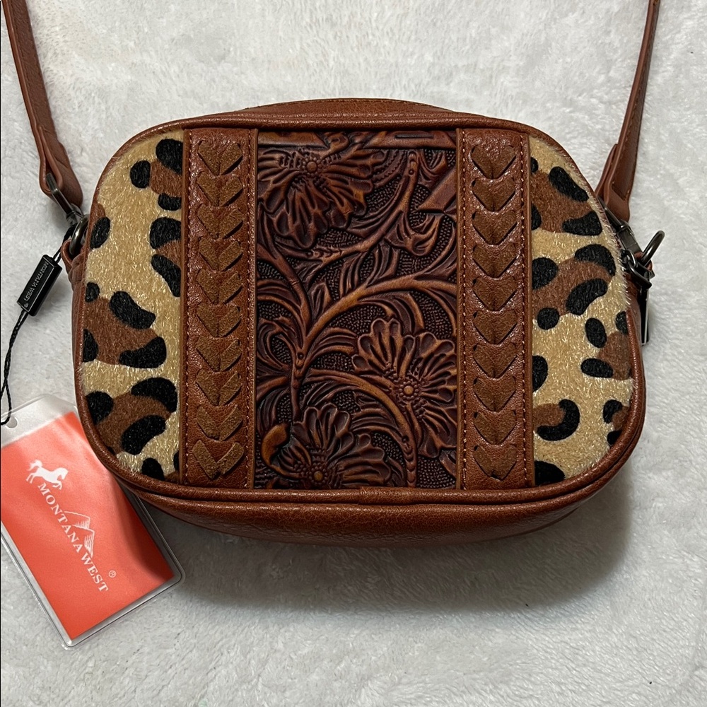 Montana West Floral and Animal Print Crossbody Bag